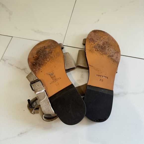 Free People Torrance Suede Ankle Strap Flat Sandals - Picture 6 of 6